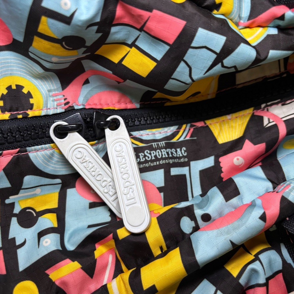LeSportsac Artist In Residence‎ Pianofuzz Design Graphic Print Weekender Duffel - Picture 5 of 16